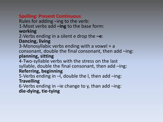 Present Simple and Present Continuous | PPTX