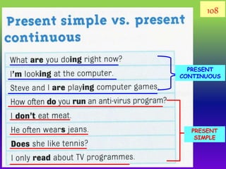Present simple and continuous | PPTX