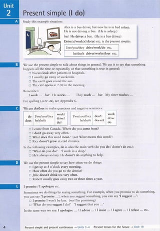 Present simple and continuous | PDF