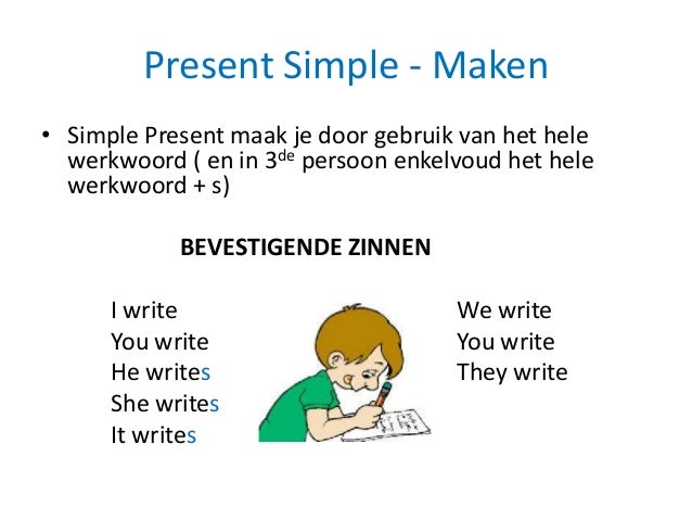 Present Simple Tense for Dutch students
