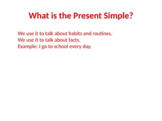 Present Simple Form affirmative, negative and interrogative forms | PPTX