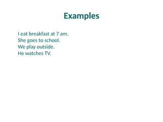 Present Simple Form affirmative, negative and interrogative forms | PPTX
