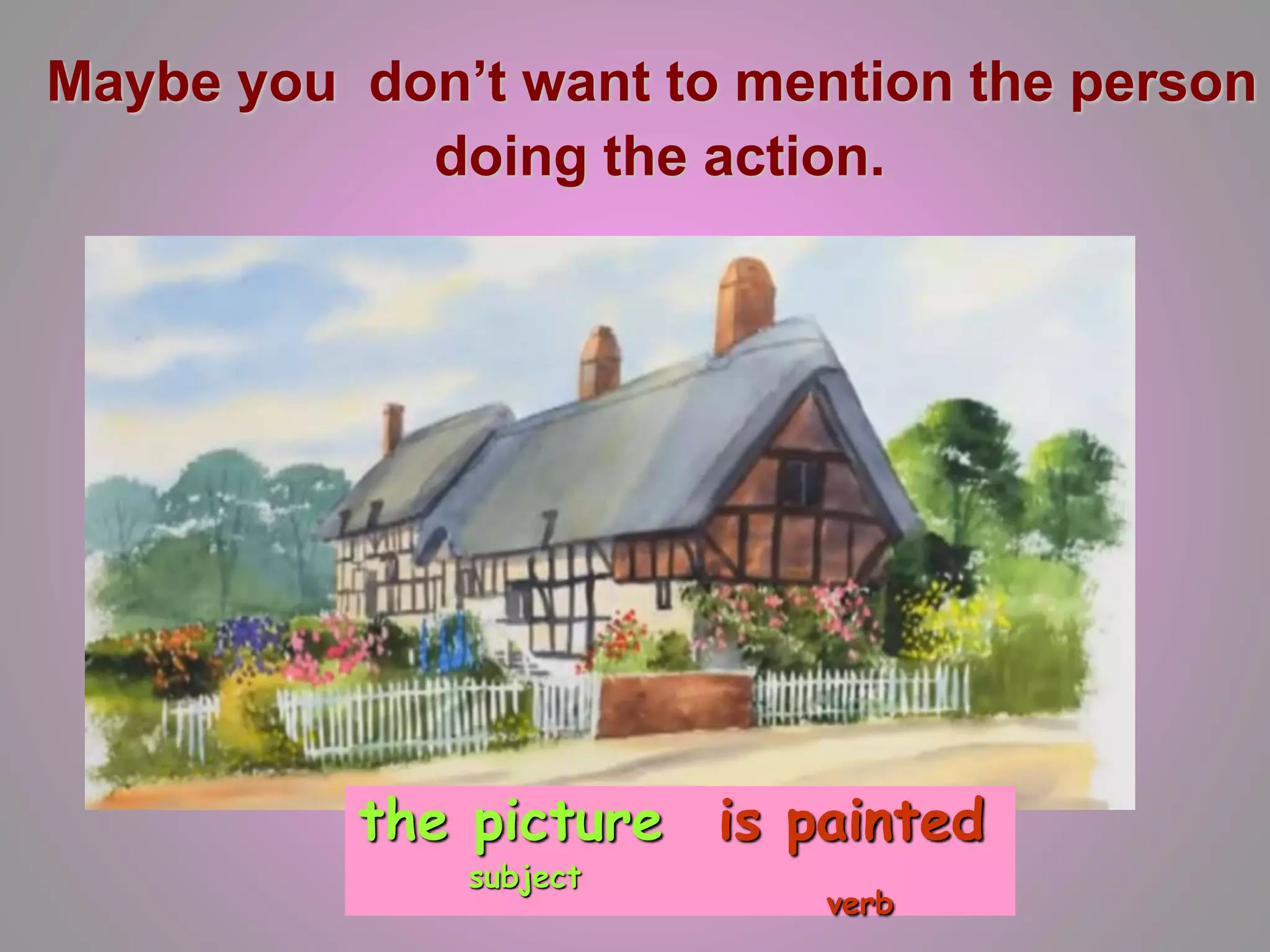 Present simple passive PPT