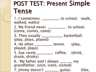 Present simple tense | PPT