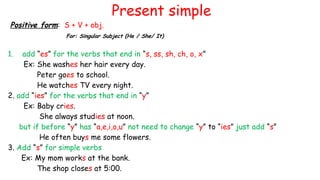 Mastering Present Simple Tense: Usage, Forms, and Practice Exercises | PPTX
