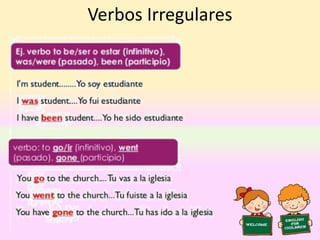 Verbos Irregulares
 
