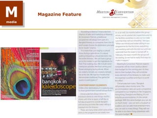 M
media
        Magazine Feature
 