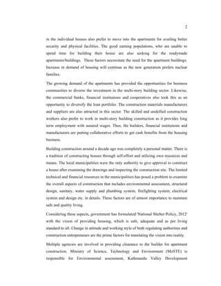 Present status of apartment building approval and construction | PDF