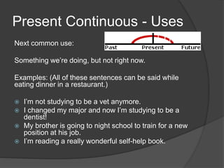 Overview of Present Tenses | PPTX