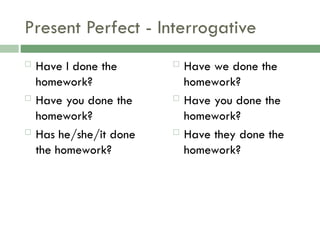 Present Tenses Power Point Presentations | PPT
