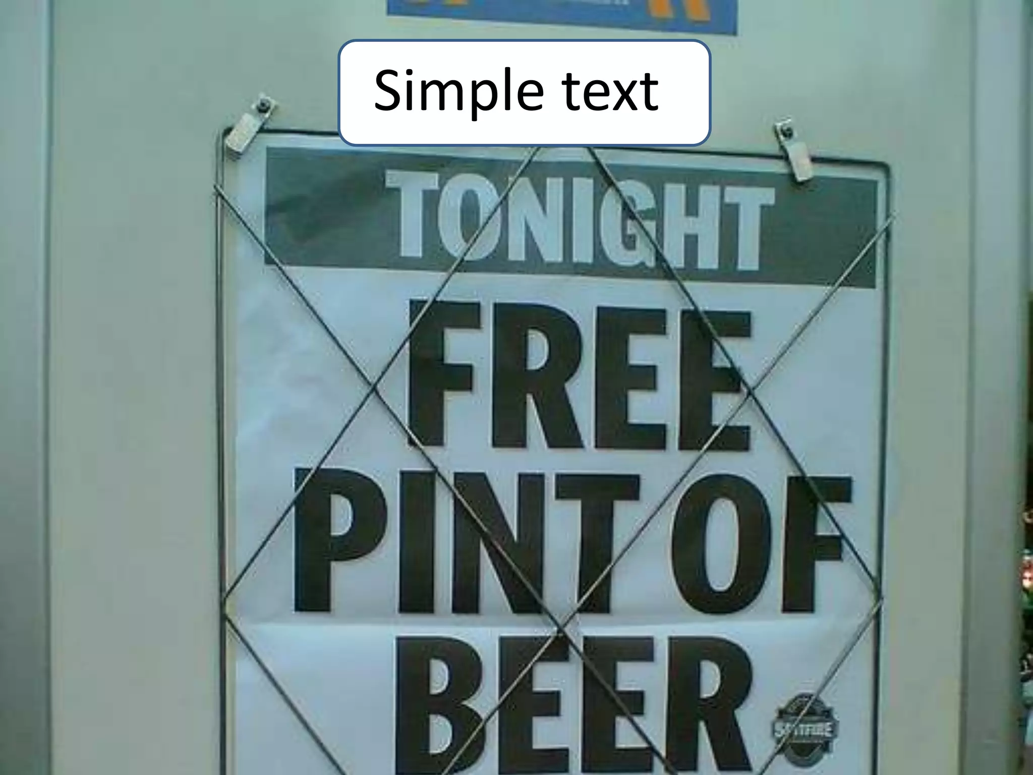 Simple text