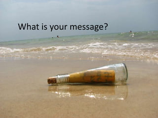 What is your message?