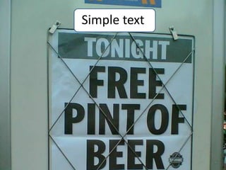 Simple text