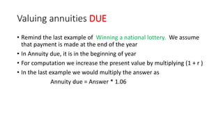 Present value lecture 3 | PPTX