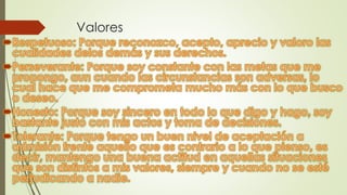 Valores
 