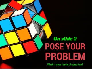 Present your research project in 10 simple slides | PDF