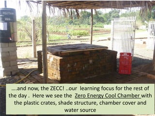 Zecc Storage Zero Energy Cool Chamber Training in Tanzania | PDF