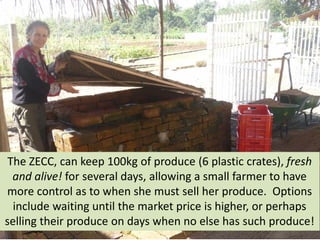 Zecc Storage Zero Energy Cool Chamber Training in Tanzania | PDF