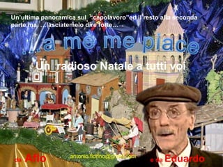 Un’ultima panoramica sul  “capolavoro”ed il resto alla seconda parte,ma  …lasciatemelo dire forte… Un  radioso Natale a tutti voi da  Aflo  e da  Eduardo [email_address] 