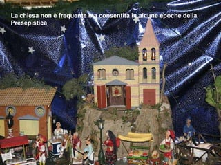 La chiesa non è frequente ma consentita in alcune epoche della Presepistica 