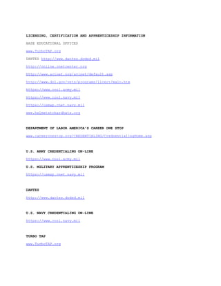 Presep reference guide | DOC