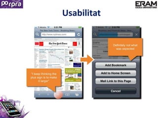 Usabilitat
 