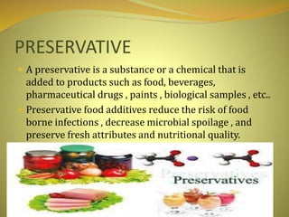 Chemical Methods Of Food Preservation
