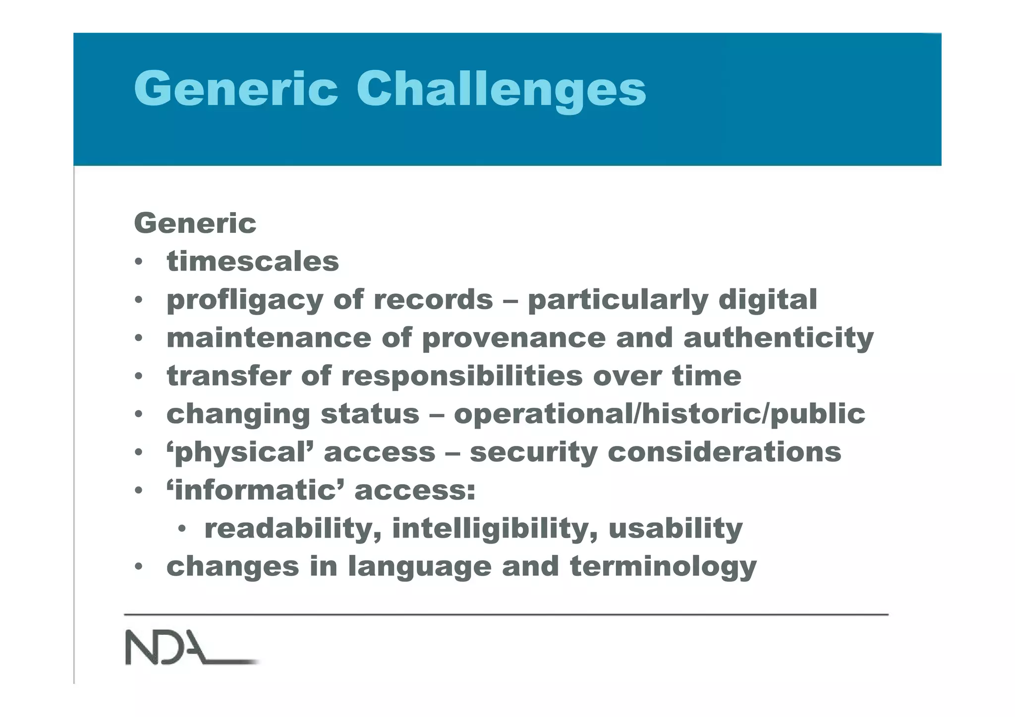 Preservation Challenge Radioactive Waste Ian Upshall