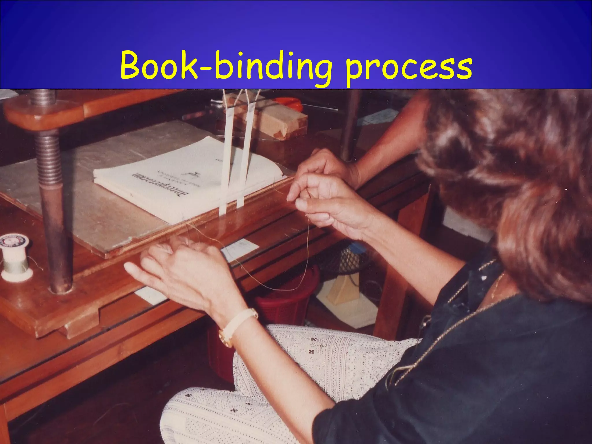 Book-binding process
 