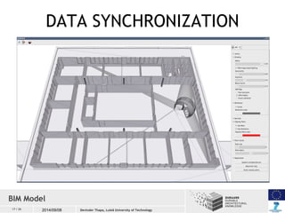 DATA SYNCHRONIZATION 
BIM Model 
17 / 26 2014/09/08 
Devinder Thapa, Luleå University of Technology 
 