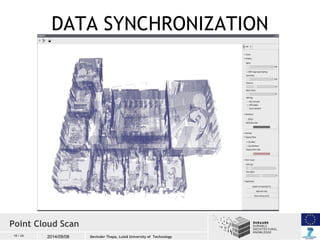 DATA SYNCHRONIZATION 
Point Cloud Scan 
18 / 26 2014/09/08 
Devinder Thapa, Luleå University of Technology 
 