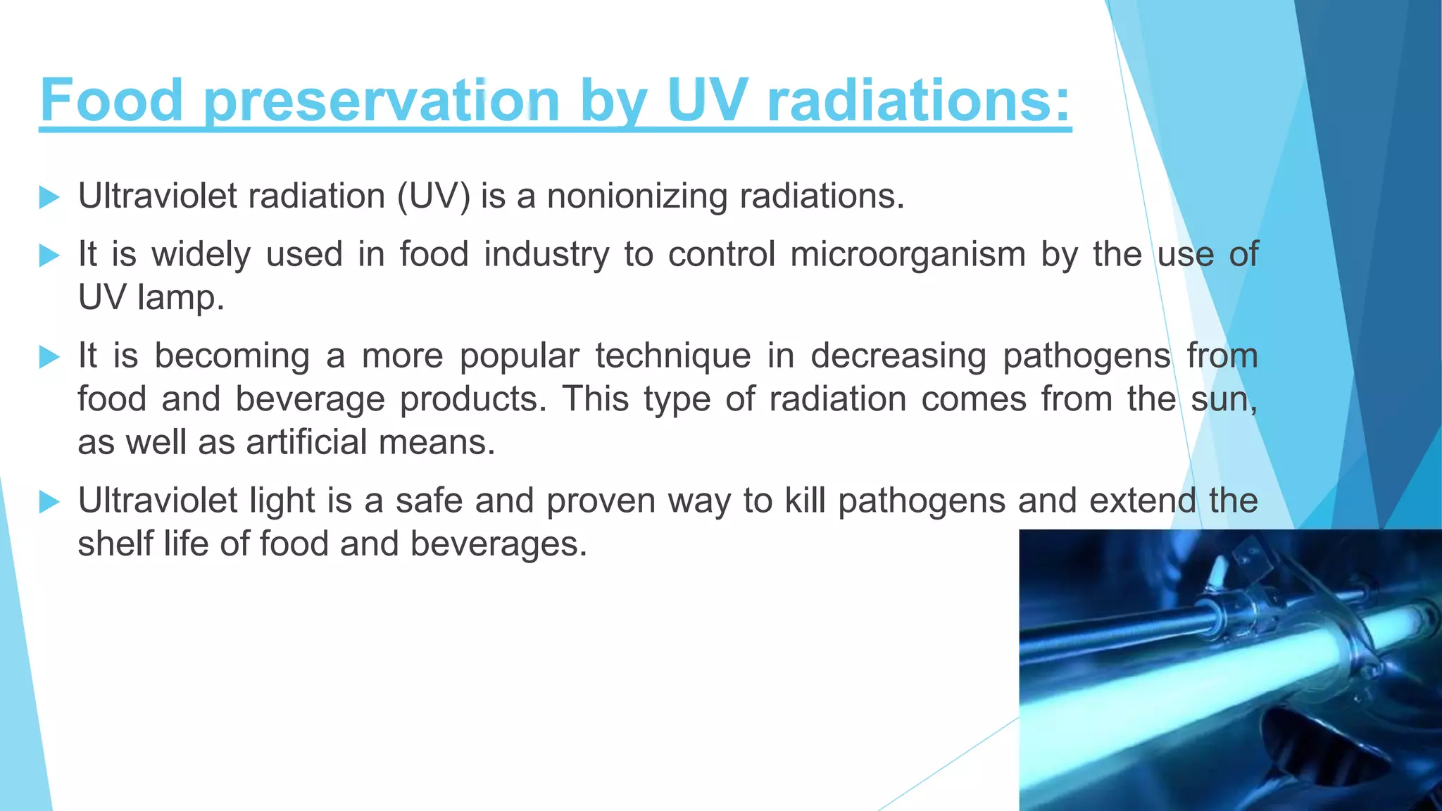 Preservation of food by chemical method and UV.pptx