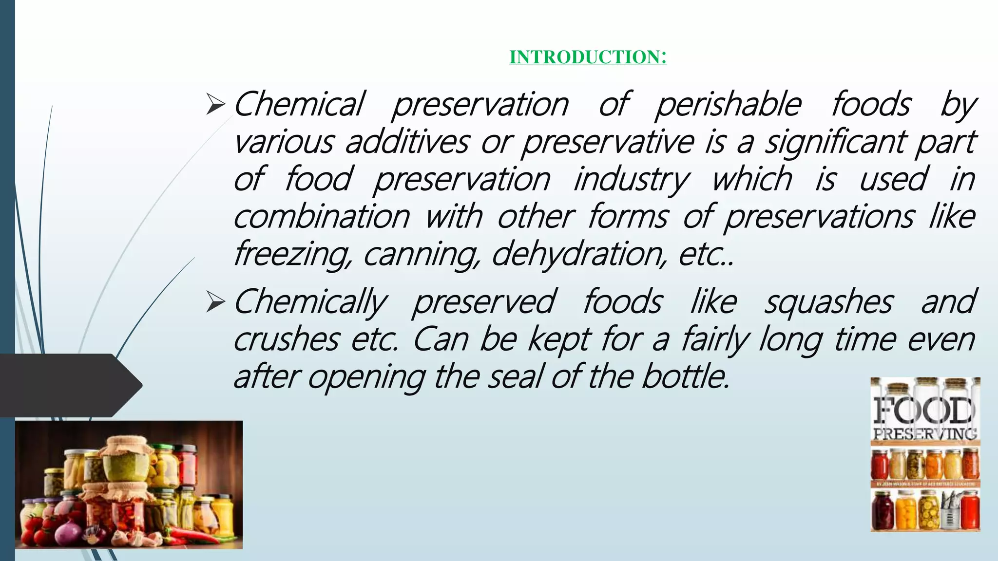 Preservation of food with chemicals | PPTX