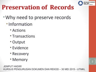 Record Preserver Preservation of Records | PPT