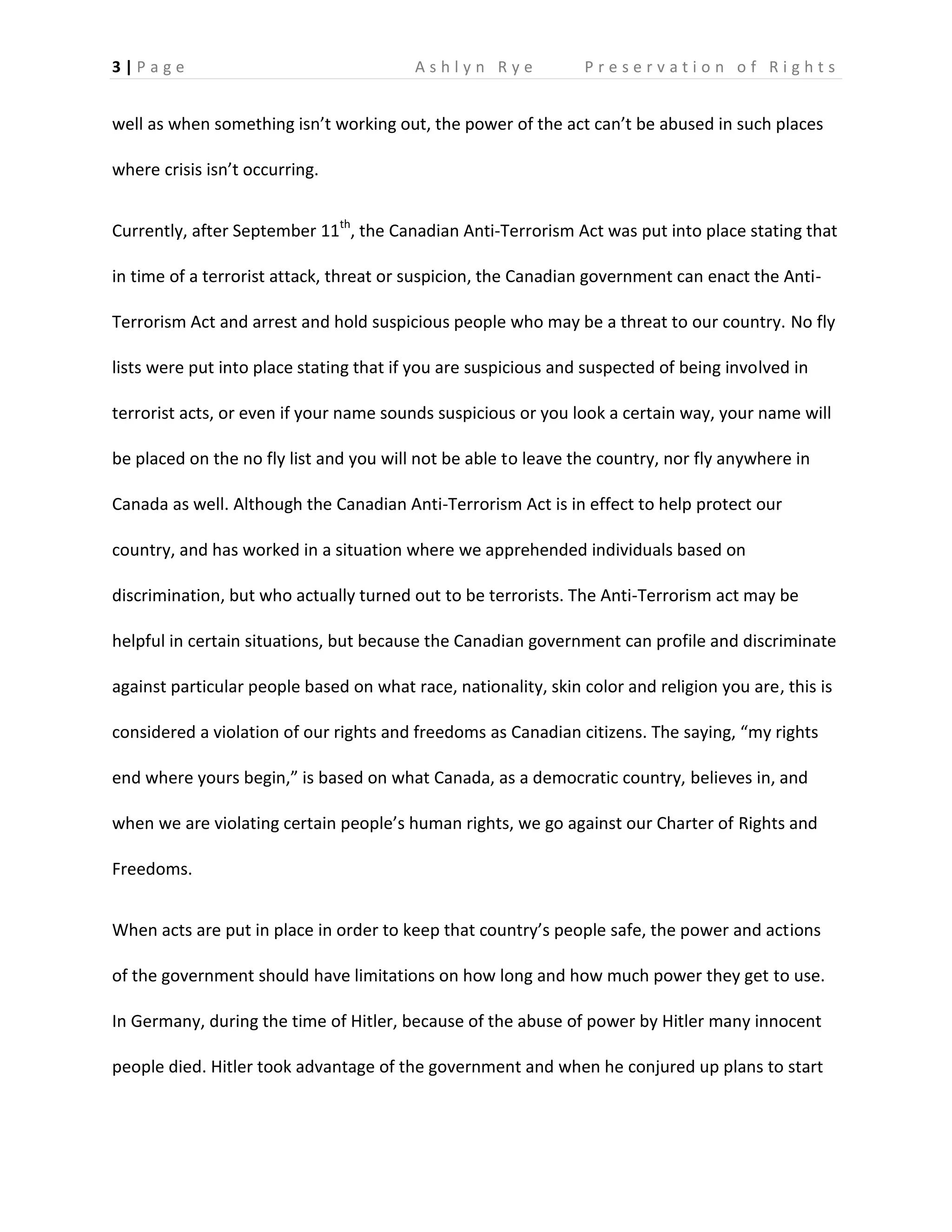 Preservation of rights