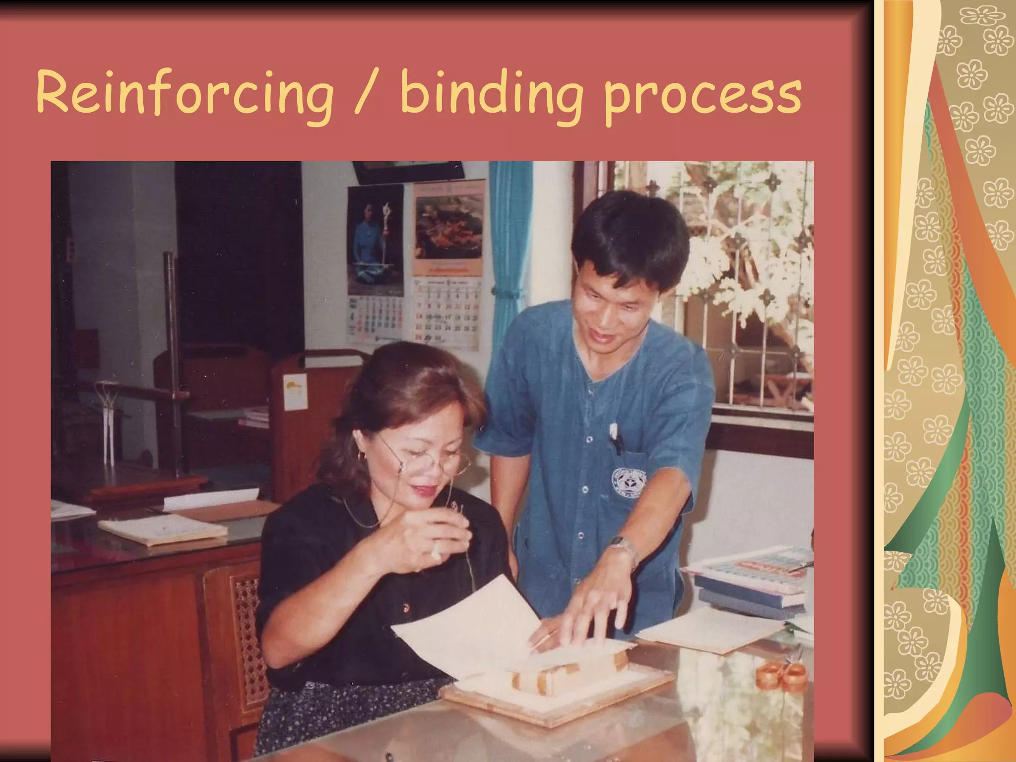 Reinforcing / binding process 