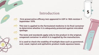 Preservative efficacy test Microbiology .pptx