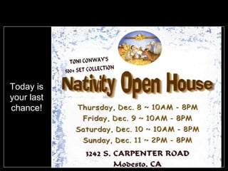 Today is your last chance!