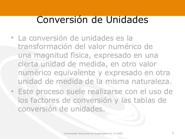 Unidades de Medicion y Vectores