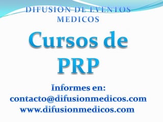 Curso de  PRP información