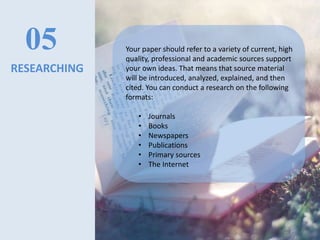 how to write a research paper | PPT