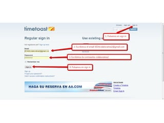 Presetnación timetoast