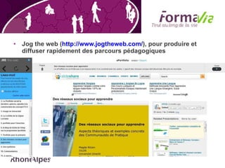 Jog the web ( http://www.jogtheweb.com/ ), pour produire et diffuser rapidement des parcours pédagogiques 