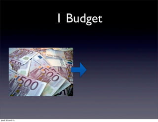 1 Budget
jeudi 30 avril 15
 