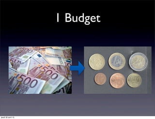 1 Budget
jeudi 30 avril 15
 