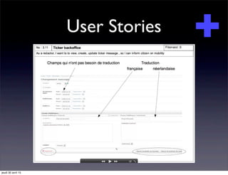 User Stories
jeudi 30 avril 15
 