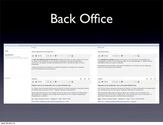 Back Ofﬁce
jeudi 30 avril 15
 