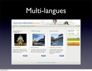 Multi-langues
jeudi 30 avril 15
 