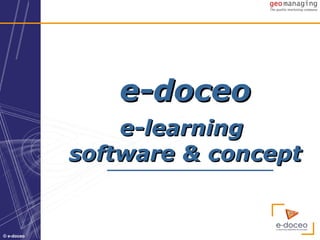 e-doceo e-learning  software & concept 