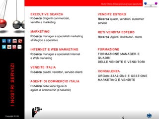 Studio Vittorio Anfossi promuove le pari opportunità

RETI VENDITA ESTERO

Ricerca manager e specialisti marketing
strateg...